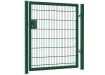 A Green Apollo 868 twin mesh single leaf security gate with key lock - 1.5m high x 1.2m wide 