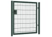 A Green Apollo 1.5m High x 2.0m Wide Single Leaf 868 Twin Mesh gate with Key and Latch Lock 