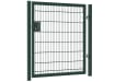 An Apollo 1.5m High x 2.0m Wide Single Leaf 868 Twin Mesh Gate with Key Lock - Green PPC Finish