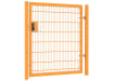 A Yellow 1.5m High x 2.0m Wide Single Leaf 868 twin Mesh Apollo Gate With Digital Lock