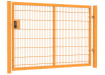An Apollo 1.5m High x 2.5m Wide Single Leaf 868 Mesh Gate with Digital Lock - Yellow PPC Finish