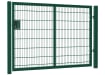 A Green Apollo 868 Mesh Security Gate with Latch and Key Lock - 1.5m High x 2.5m Wide Single Leaf