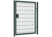 A Green Apollo 1.8m High x 1.2m Wide Single Leaf 868 twin Mesh Gate with Latch and Key Lock 