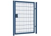 A 1.8m High x 1.2m Wide Single Leaf 868 Mesh Apollo Gate with Key Lock - Blue PPC FInish