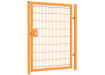 A Yellow Apollo 1.8m High x 1.2m Wide Single Leaf 868 Mesh Gate with Slider 