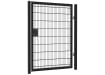 A Black Apollo Security Gate with Latch and Key Lock - 1.8m High x 1.2m Wide 868 Twin Mesh Security Gate