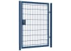 A Blue Apollo 1.8m High x 1.2m Wide Single Leaf 868 Mesh Gate with Digital Lock