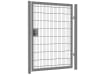 A Grey Apollo 1.8m High x 1.2m Wide Single Leaf Gate with Digital Keypad Lock - 868 Twin Mesh 