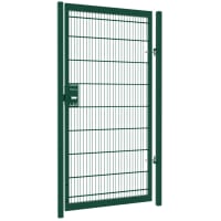 A Green Apollo 1.8m High x 1.0m Wide Single Leaf 868 Twin Mesh Gate with Sliding Latch