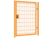 A Yellow Apollo 1.8m high x 1.2m Wide Single Leaf Security Gate with Digital Lock - 868 Twin Mesh 