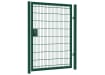 An Apollo 1.8m High x 2.0m Wide Single Leaf 868 Twin Mesh Gate with Digital Lock - Green PPC Finish