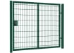 A Green 1.8m High x 2.5m Wide Singl Leaf 868 Twin Mesh Security Gate with Digital Lock