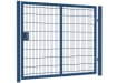 Apollo 1.8m High x 2.5m Single Leaf 868 Twin Mesh Security Gate with Key Lock - Blue PPC Finish