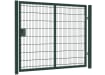 Apollo 1.8m High x 2.5m Wide Single Leaf 868 Twin Mesh Security Gate with Key Lock - Green PPC Finish