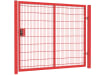 A Red Apollo 1.8m High x 2.5m Wide Single Leaf 868 Mesh Gate with Digital Lock