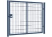 A Blue Apollo 868 Mesh Security Gate with Sliding Latch - 1.8m High x 2.5m Wide Single Leaf 