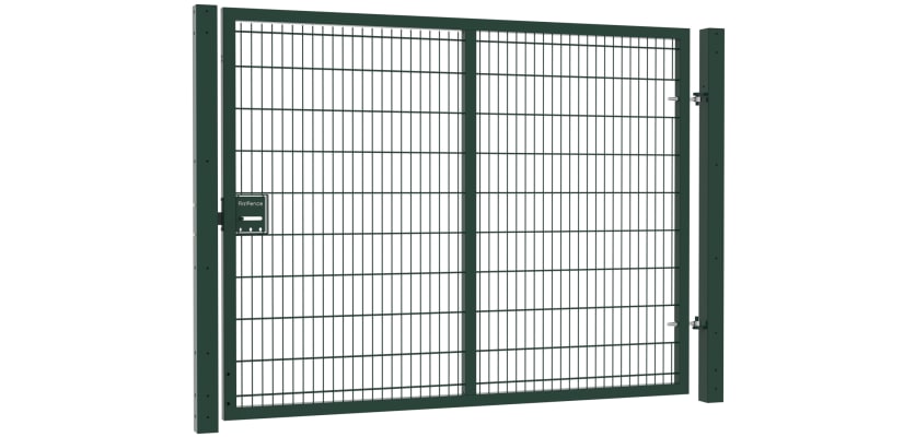 Apollo twin mesh single leaf gate kit with dimensions 2.0m high by 2.5m wide, featuring a sturdy design and durable materials for security and access control.