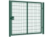 Twin mesh single leaf gate kit in Apollo design, featuring a height of 2.0 meters and a width of 3.0 meters, showcasing robust construction and sleek mesh pattern.