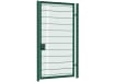 Twin mesh single leaf gate kit in 2.4m high and 1.2m wide dimensions, featuring a durable construction and modern design, ideal for secure fencing solutions.