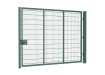 Twin mesh single leaf gate kit with a height of 2.4 meters and width of 4.0 meters, featuring a sturdy, galvanized steel design for security and durability.