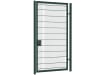 Apollo 3.0m high by 1.0m wide 868 twin mesh single leaf gate kit displayed in a garden setting.