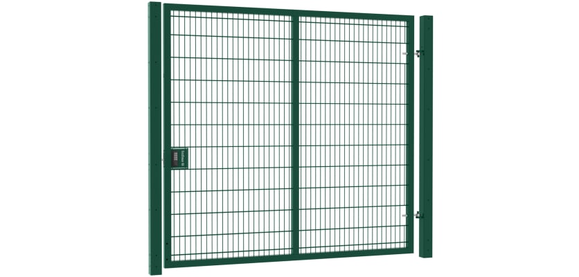 Apollo 3.0m high by 2.5m wide twin mesh single leaf gate kit, showcasing durable materials and a sleek design for secure access.