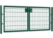 868 Twin Mesh Double Leaf Gate Kit in Apollo design, showcasing a high-quality, durable structure with a sleek finish, suitable for secure entryways.