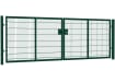 868 Twin Mesh Double Leaf Gate Kit in Apollo design, featuring a height of 1.5m and width of 5.0m, suitable for secure outdoor access.