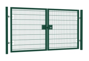 Apollo® 1.8m High x 3.0m Wide 868 Twin Mesh Double Leaf Gate Kit