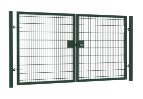 Apollo® 1.8m High x 3.0m Wide 868 Twin Mesh Double Leaf Gate Kit