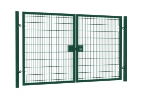 Apollo® 2.4m High x 3.0m Wide 868 Twin Mesh Double Leaf Gate Kit