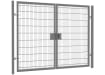 Twin mesh double leaf gate kit featuring a 3.0m height and 6.0m width, ideal for secure access solutions in residential or commercial settings.