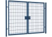 868 Twin Mesh Double Leaf Gate Kit with a height of 3.0m and width of 6.0m, showcasing a robust design suitable for secure entrances.