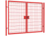 Heavy-duty twin mesh double leaf gate kit with dimensions 3.0m high by 6.0m wide, designed for secure entrances.