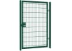 Twin mesh single leaf gate kit in a sleek design, measuring 2.0m high and 1.0m wide, featuring sturdy construction and easy installation.
