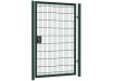 An Apollo 2.0m High x 1.0m Wide Single Leaf 868 Twin Mesh Security Gate with Digital Lock