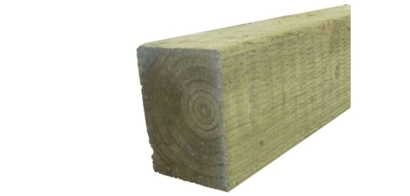 Timber fence post