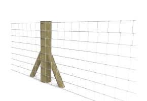 Timber Intermediate Strainer Post Kit to Suit 80cm to 120cm Fencing Tanalised UC4
