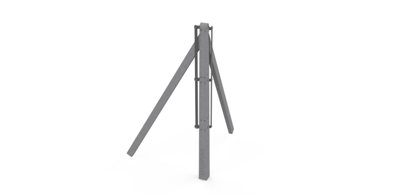1.2m Concrete Chain Link Corner Post