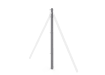 1.8m Concrete Chain Link Two Way Post (Isolated)