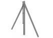 1.2m Concrete Chain Link Two Way Post