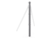1.2m Concrete Chain Link Corner Post (Isolated)