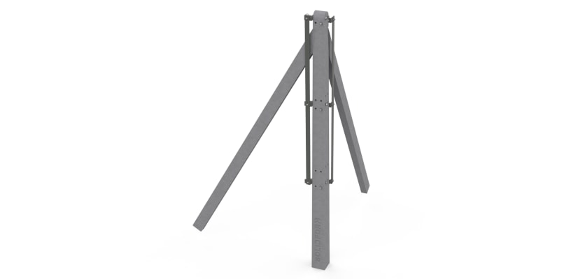 1.2m Concrete Chain Link Corner Post