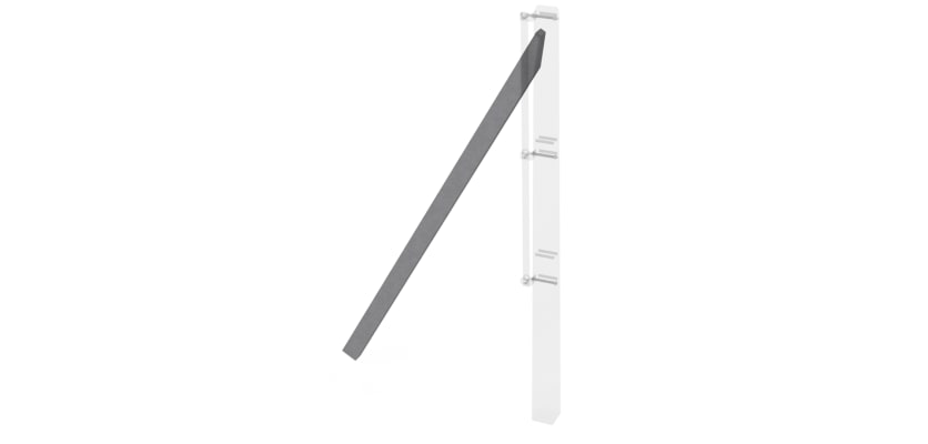1.2m Concrete Chain Link Strut (Isolated) 