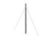 1.5m Concrete Chain Link Two Way Post (Isolated) 