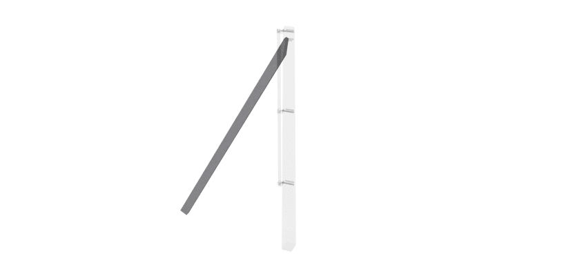 1.5m Concrete Chain Link Strut (Isolated) 