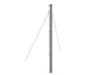 1.8m Concrete Chain Link Corner Post (Isolated) 