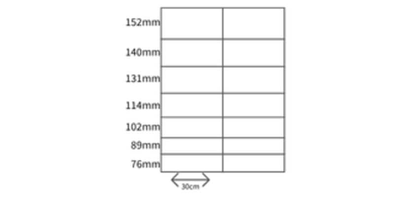 Product drawing showing the gap between wire in fencing