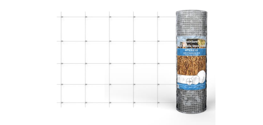 Unfurled wire fencing roll