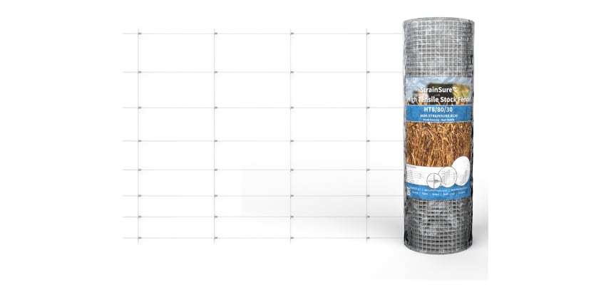 Unfurled roll of wire fencing